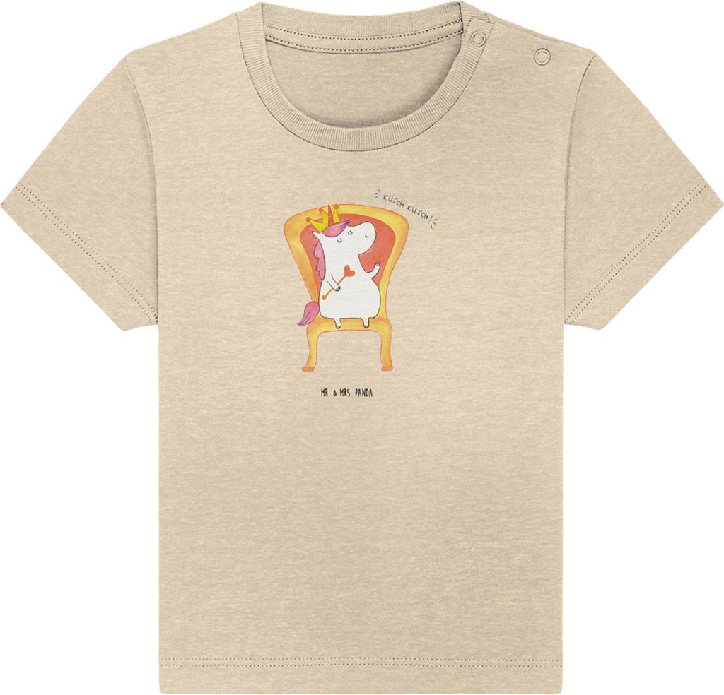 Mr. & Mrs. Panda Babyshirt Einhorn Prinzessin 24. - 36. Monat - Natural Raw - Geschenk, Organic Baby T-Shirt, , Unicorn, Shirt, Jerseyshirt, Geburt...