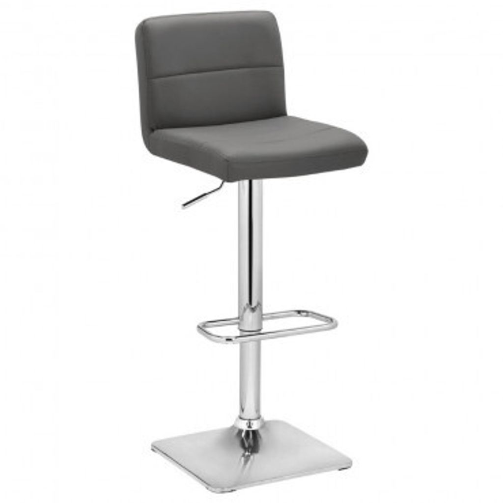 Casa Dolce Barstuhl GENIA 42x49x86-106 cm, grau, gepolstert, drehbar und höhenverstellbar, 120 kg Belastbarkeit