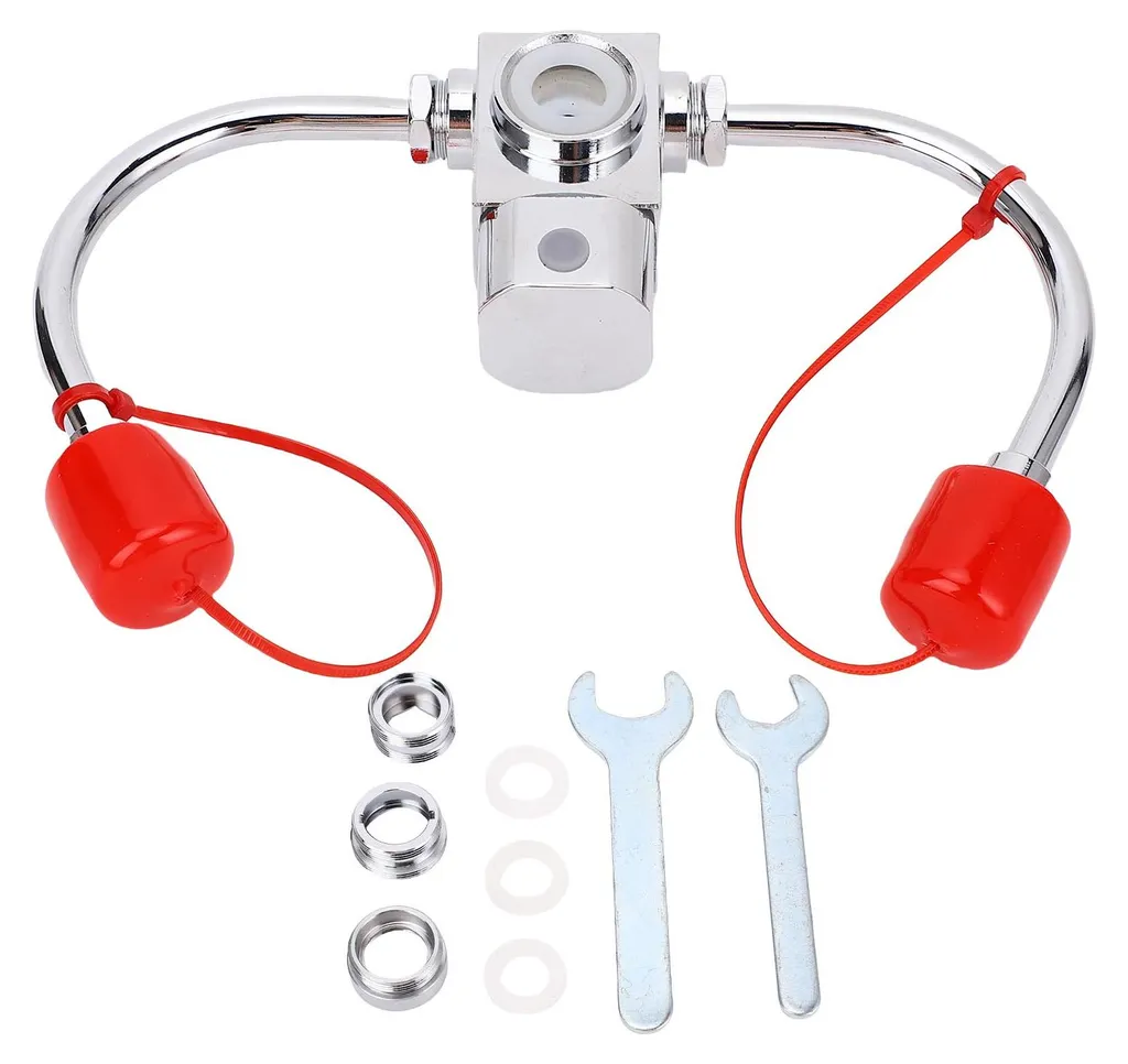Douche oculaire rotative 360° pour sécurité en milieu industriel