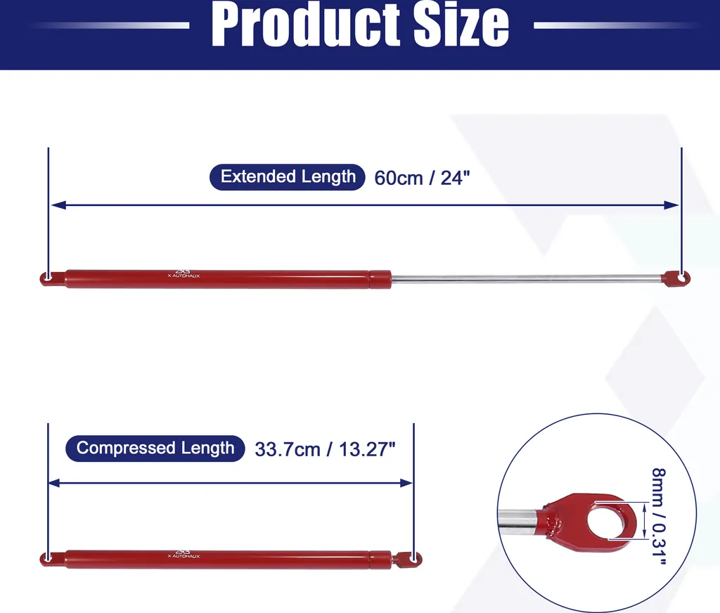 Vérin de levage pour porte de meuble 600mm amortisseur 422N rouge kit