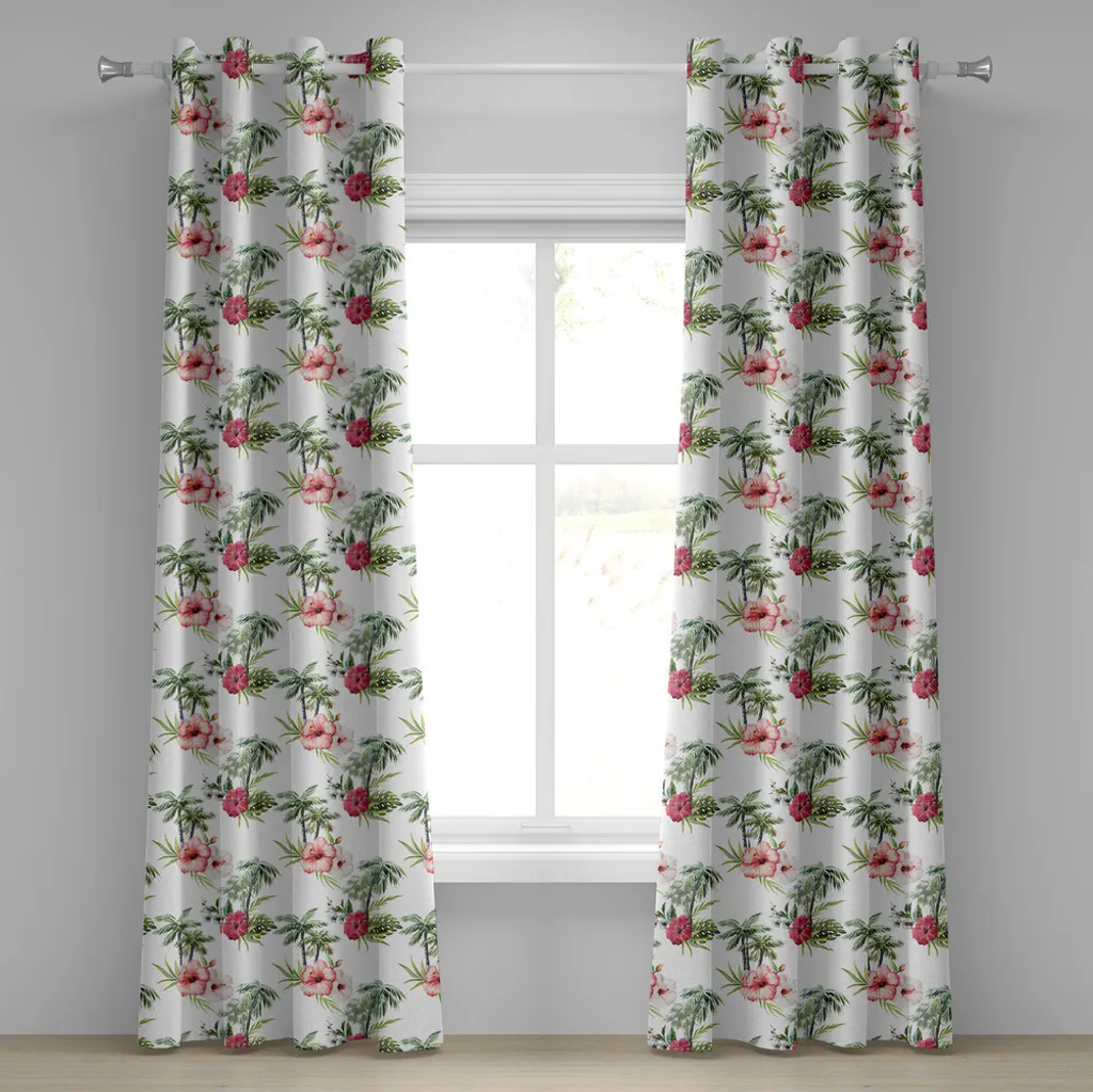 Tenda Decorativa ABAKUHAUS 280x245 cm | Motivo Hawaii Acquerello
