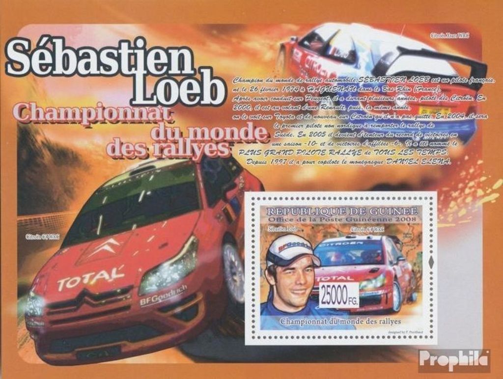 Briefmarken Guinea 2008 Mi Block 1575 (kompl. Ausgabe) Produktbild 