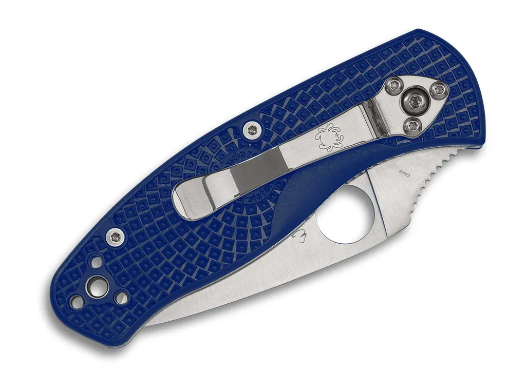 Couteau Spyderco Persistence Lightweight Blue S35VN ComboEdge EDC