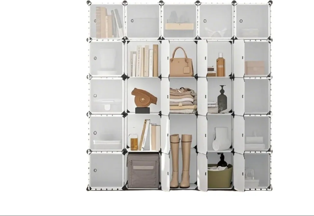 Système d'étagères Rootz 153x133x31 cm - Meuble de rangement modulaire PP