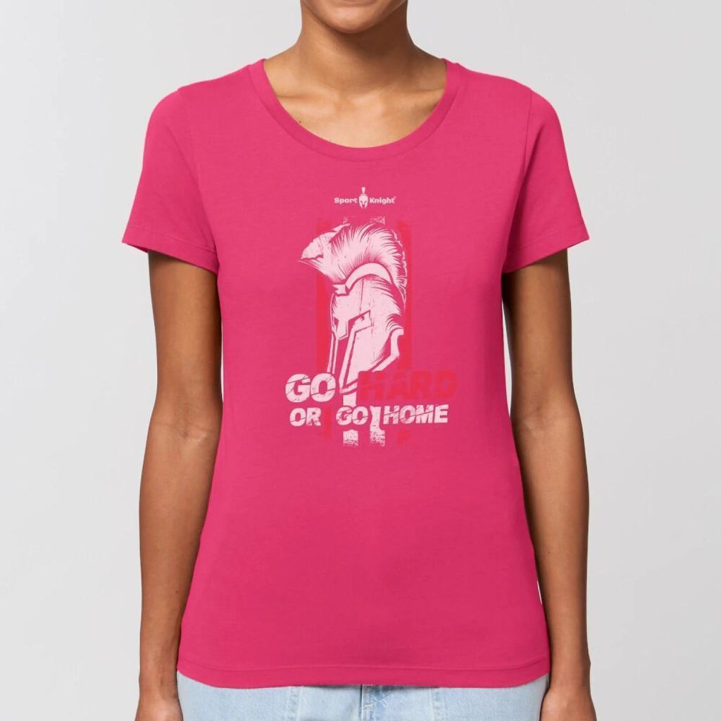 Sport-Knight Damen Fitness T-Shirt "Go Hard or Go Home" Organisch Premium