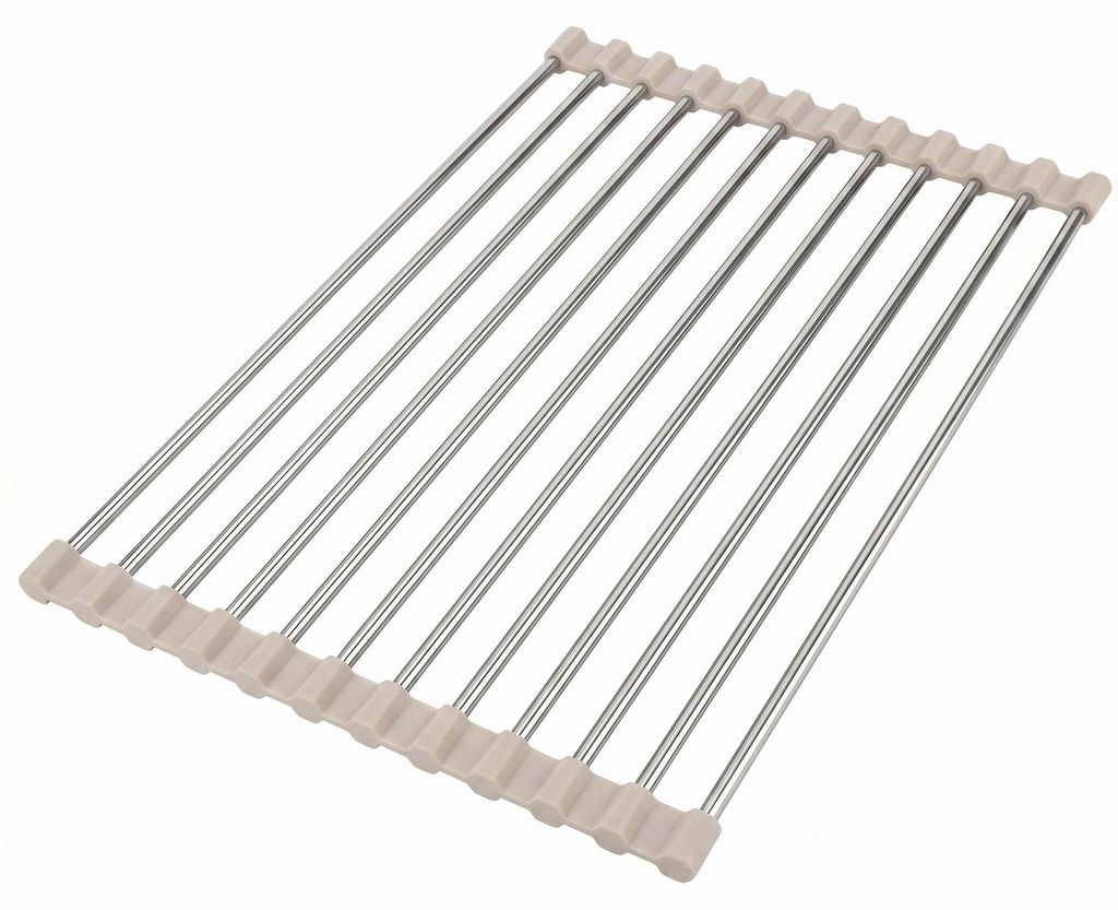 Aufrollbarer Abtropfkorb Rea P1229B Beige Produktbild 