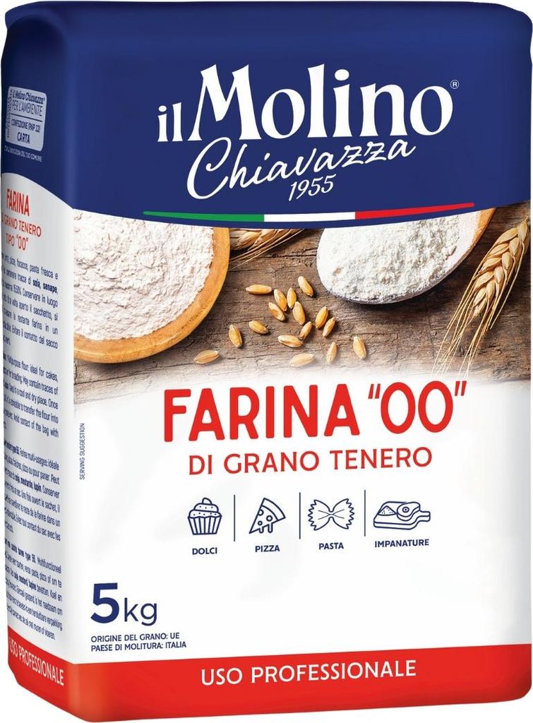 Weizenmehl TYP '00' grano Tenero 5 kg - Il Molino Chiavazza