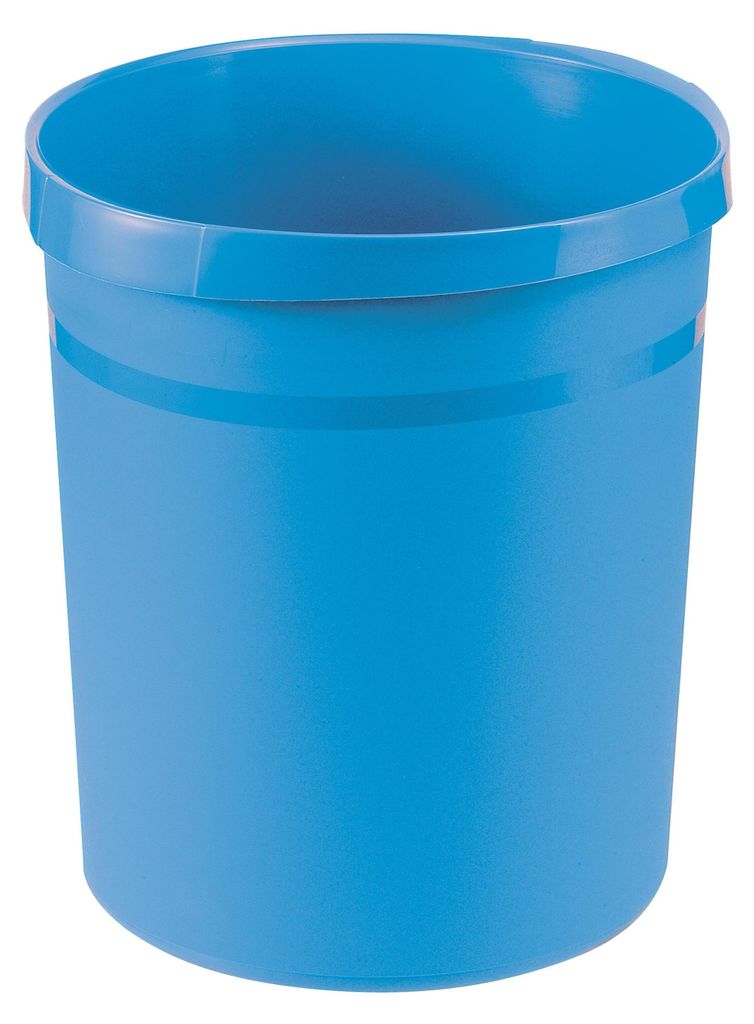 HAN Papierkorb GRIP Trend Colour 18 Liter rund hellblau Produktbild 