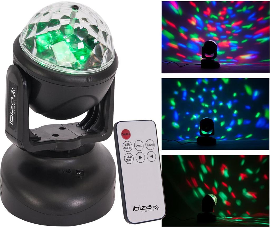 Ibiza Lmh-Astro Rgb Led Moving Head Mit Astro Effekt