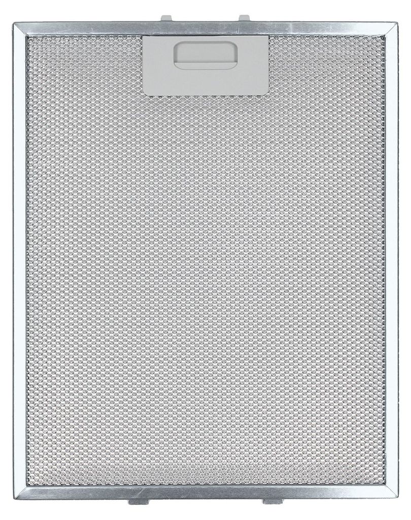 A metal mesh filter for a range hood, shown from the front.