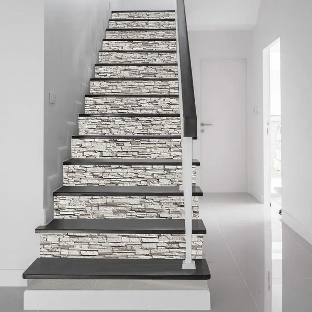 Sticker Escalier PVC Imperméable et Lessivable - Décoration Durable