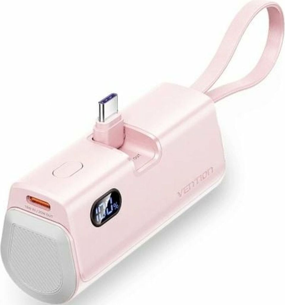 Powerbank Vention LED display 4800mAh 22.5W FHQP0 (pink)