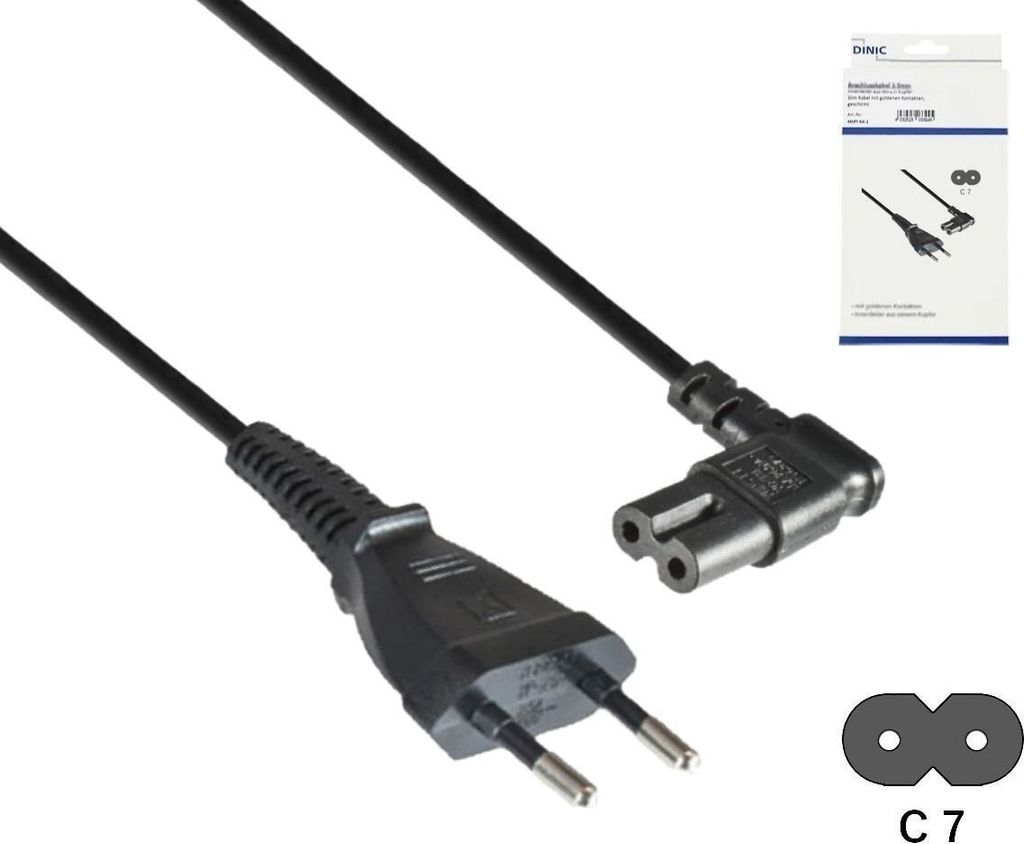MAG CB-8-2M-KB, 2 m, Netzstecker Typ C, IEC C7, H03VVH2-F