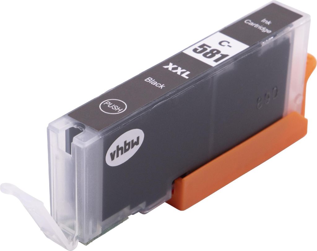 vhbw Tintenpatrone Schwarz kompatibel mit Canon Pixma TS8151, TS8150, TS705, TS8252, TS8350, TS8251, TS8250, TS8152 Drucker (kompatibel, 12ml + Chip)