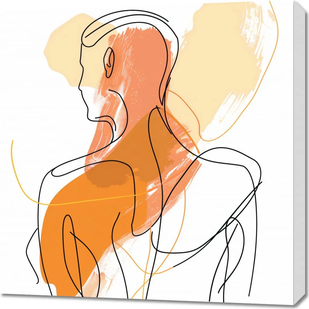 Habiller un Mur Vide : Tableau Contour de la propriété 70x70 cm Elégant