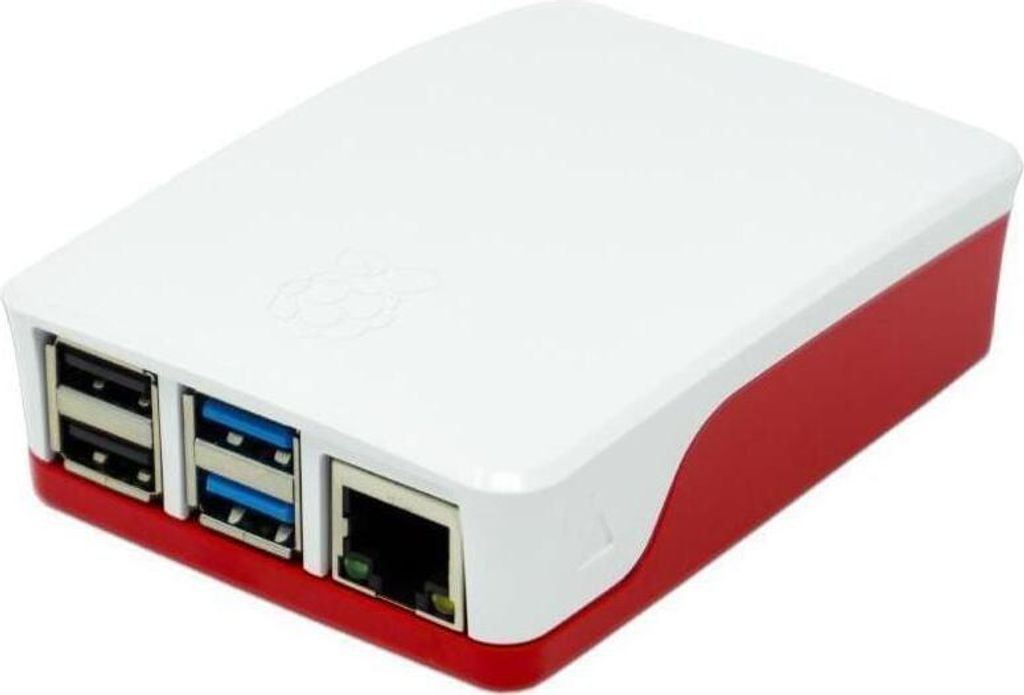Raspberry RPI4 CASE RED/WHITE Raspberry Gehäuse Original Imagen del producto 