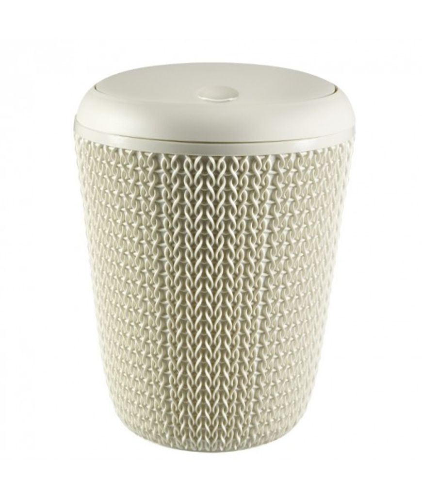 Curver kosz na śmieci 6l knit 7l /kremowy