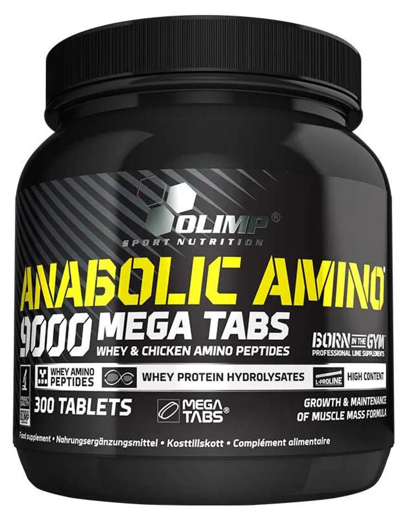 Anabolic Amino 9000 Mega Tabs 300 comprimés - Acides aminés complets