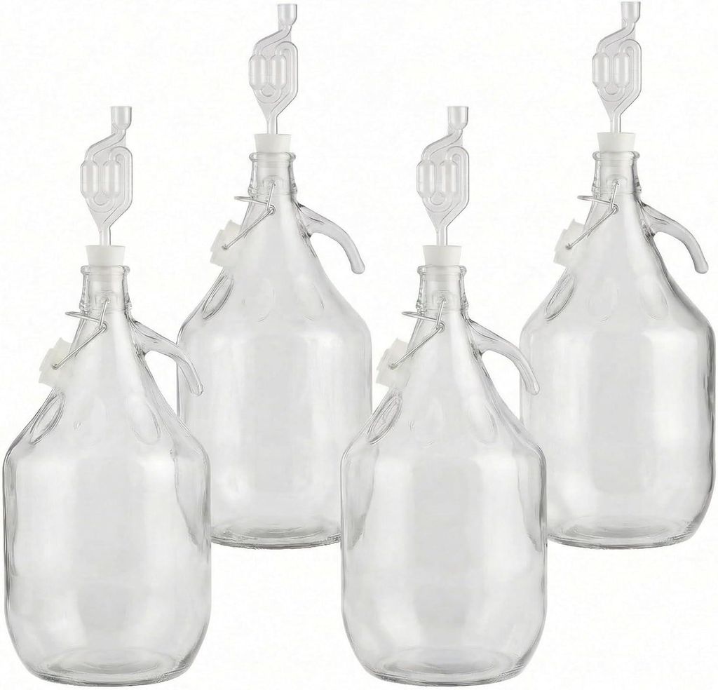 lilawelt24 4 x 5L Glasballon Gärballon Set mit Produktbild 