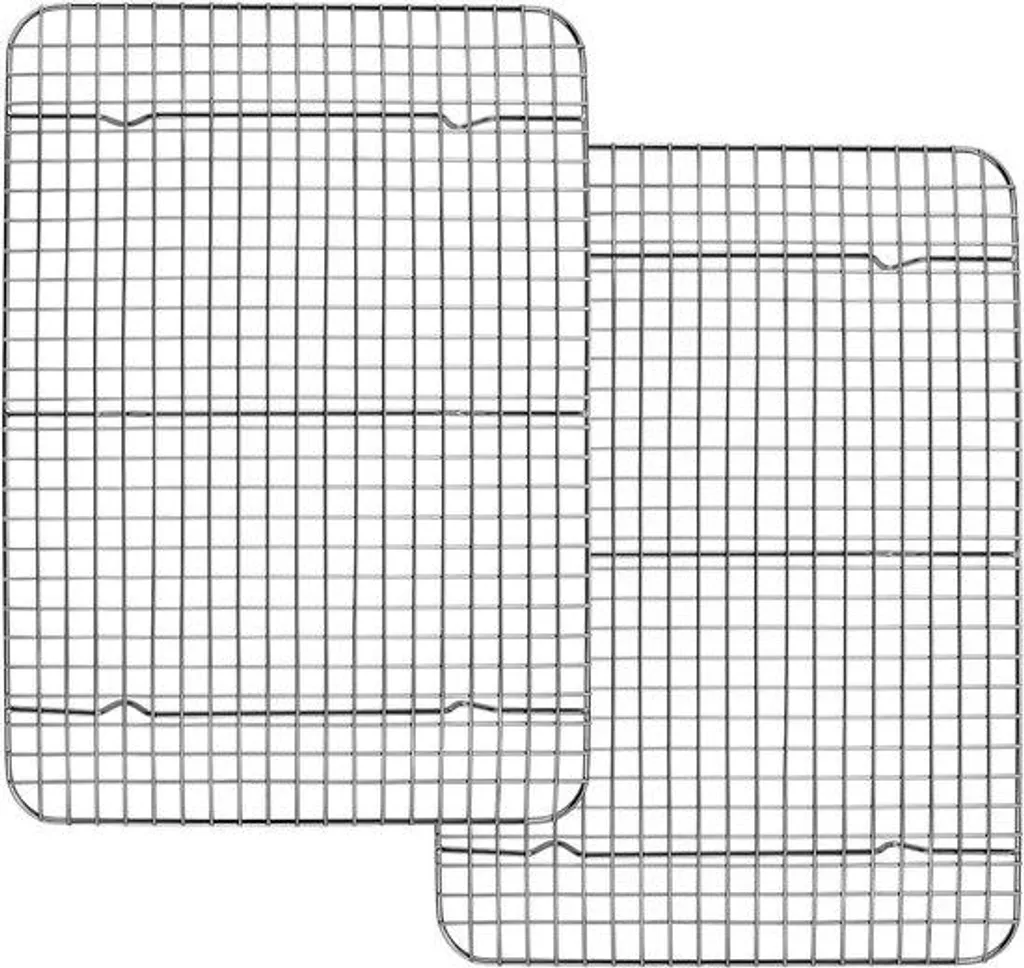 Grilles de Repos pour Gâteaux et Biscuits - Lot de 2 Grilles Acier