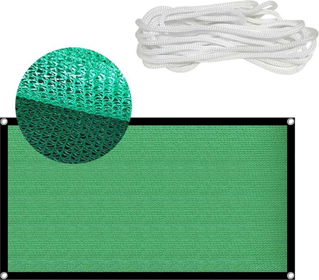 1 Set Sunshade Net Anti-IV-Lüftung PP verdickte grüne Sonnenschatten Segel für Terrasse-Größen:2x4m