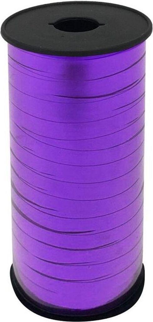 Geschenkband / Ballonband / Polyband / Kräuselband - metallic lila 92m
