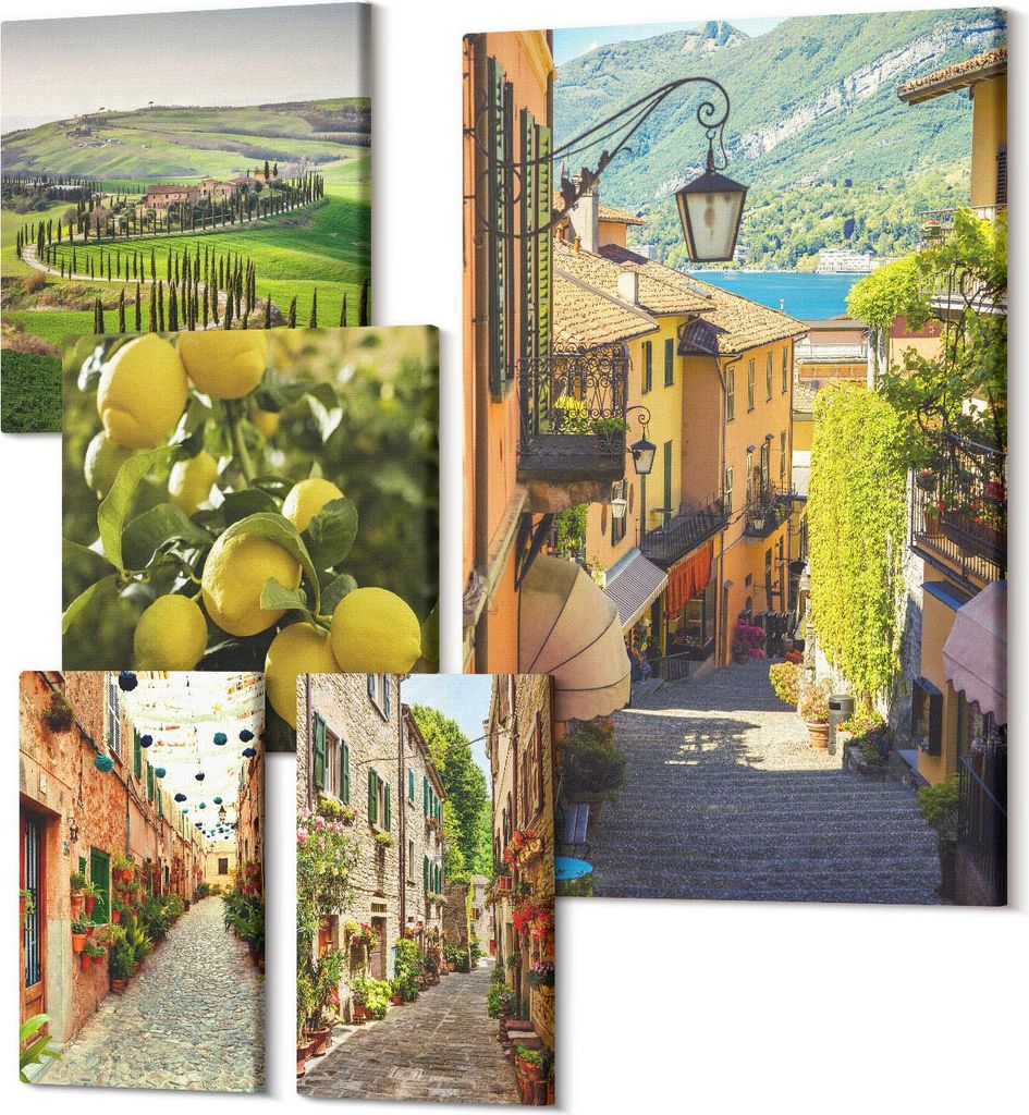 Leinwandbilder Mehrteilig 5-teilig – Modernes Design – Hochwertiger Polycanvas Kunstdruck – Wanddekoration & Wandkunst – Bilder für Zuhaus...