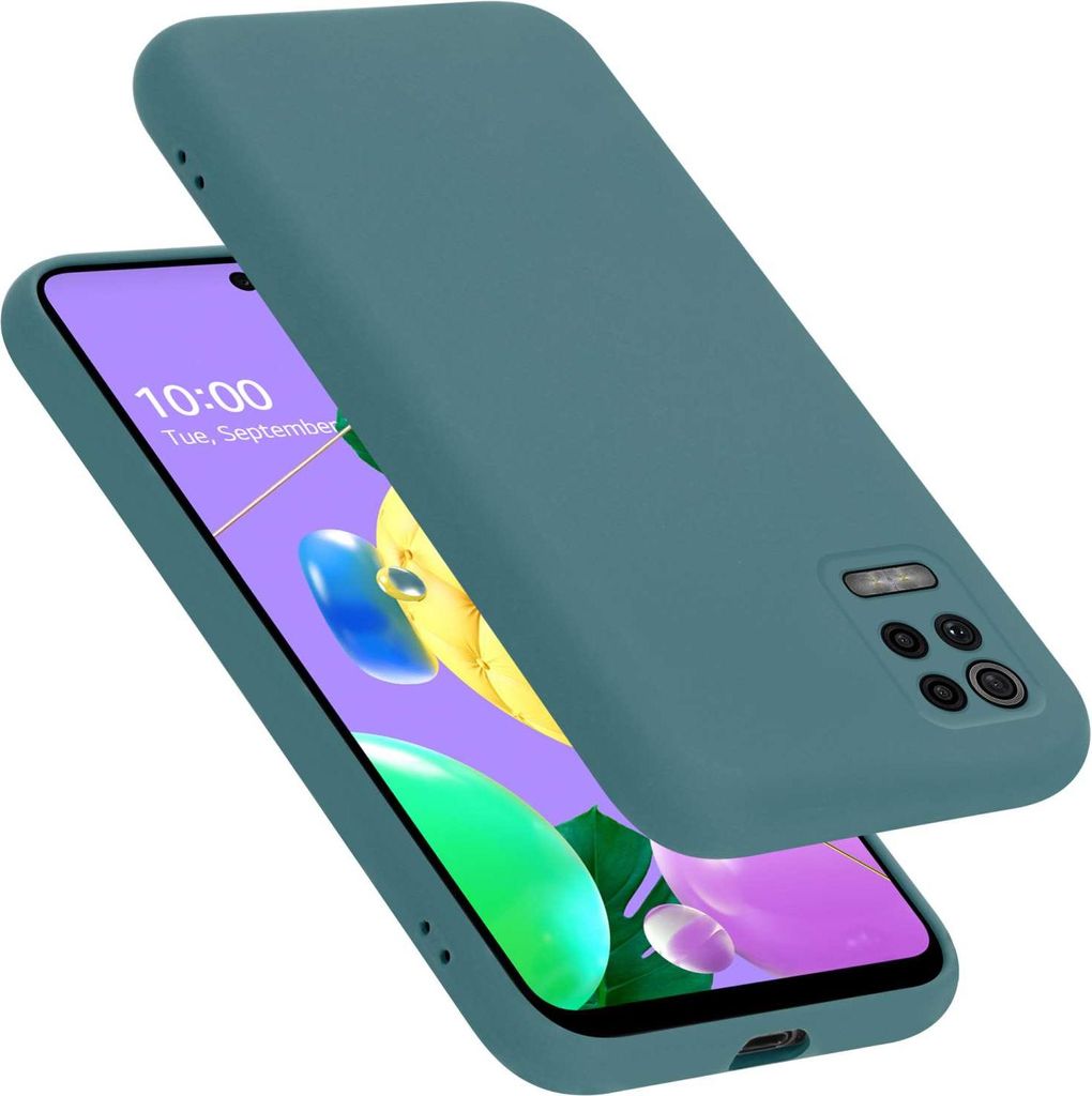 Cadorabo Hülle für LG K52 / K62 / Q52 Hülle Silikon Handyhülle Case aus flüssigem Silikon, Kratzfeste und stoßfeste Schutzhülle für LG K52 ...