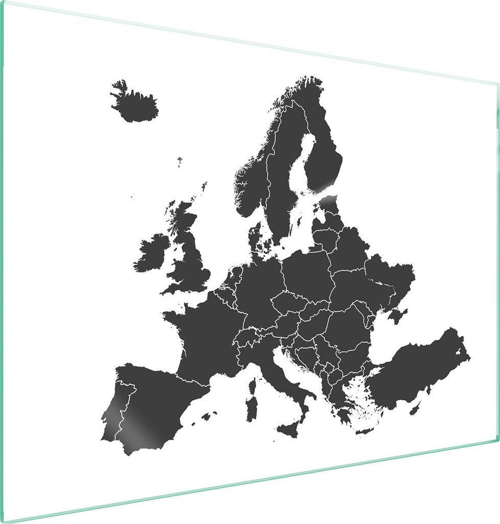 Glasschutzplatte Für Herd 70X52 Map