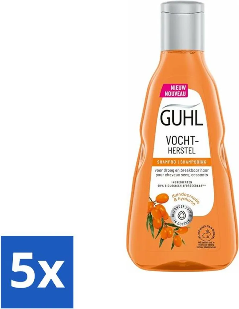 Set 5x Guhl Shampoo Idratazione Profonda 250ml - Offerta Capelli Sani