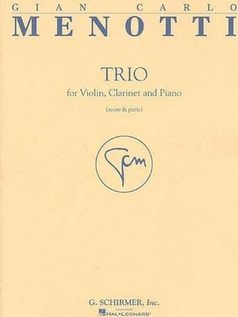 Trio: Partitur und Stimmen für Violine, Klarinette und Klavier