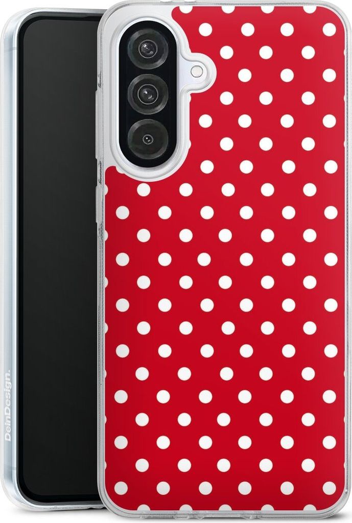 DeinDesign Handyhülle für Samsung Galaxy A56 5G Silikon Hülle Case Smartphone Schutzhülle Polka Dots Punkte Retro