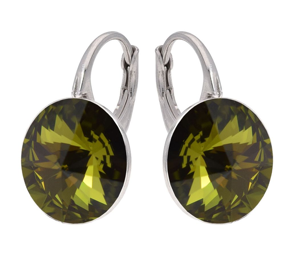 RIVOLI Farbe Olivine - Ohrringe für Damen 925