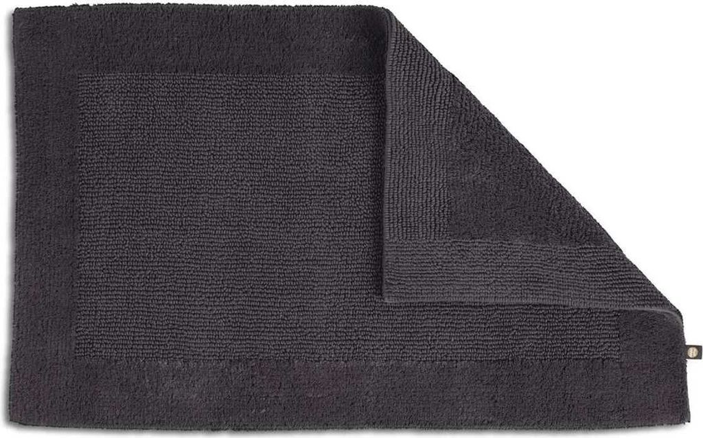 RHOMYhome Baumwoll-Badteppich SELECT Größe 60 x 90 cm Farbe zinn