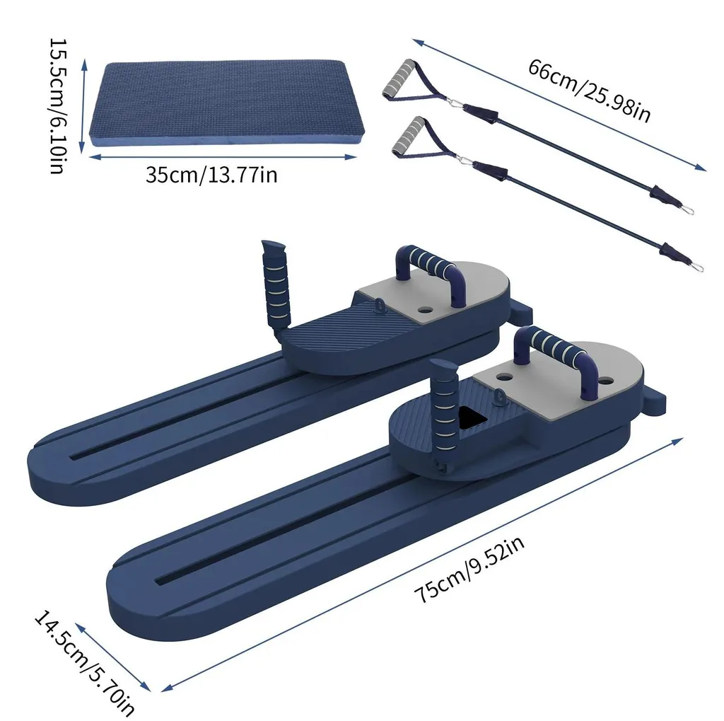 Planche de Pilates bleue détachable pour renforcement musculaire tronc