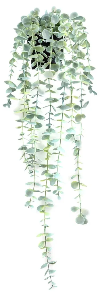 Eucalyptus artificiel réaliste plante suspendue 1 pièce vert tendre