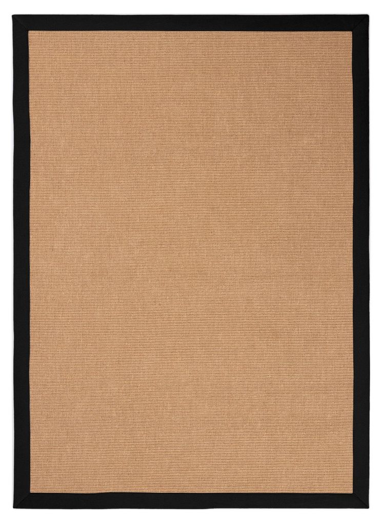 carpetfine Tapis Sisal Noir 60x110 cm | Tapis moderne pour Image du produit 