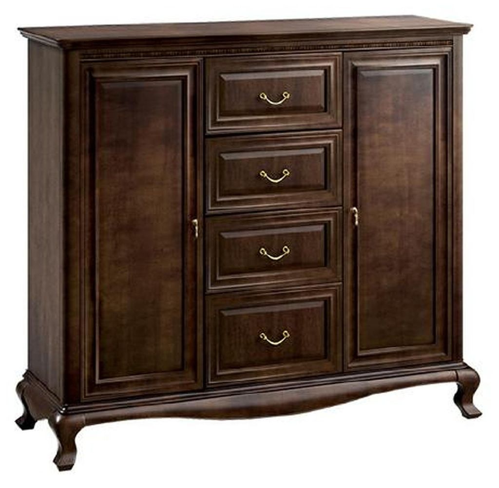Klassische Kommode Kommoden Echtholz Holz Schrank Massivholz Handarbeit V-Ksz