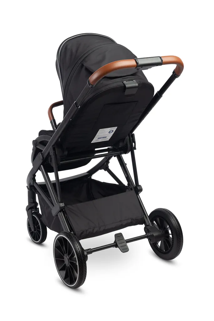 Poussette Couchage Complet CARETERO RATIO Noir - Pliage Compact