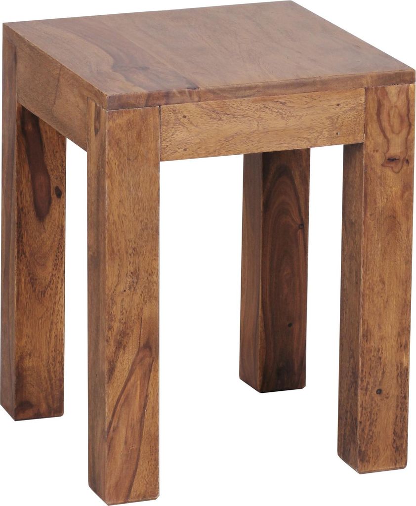 Wohnling Massivholz Beistelltisch 35 x 35 x 45 Sheesham; Produktbild 