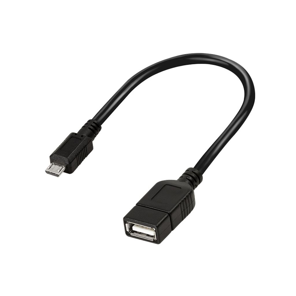Logilink USB Kabel A -> micro B Bu/St  0.20m sw  OTG Obrázek produktu 