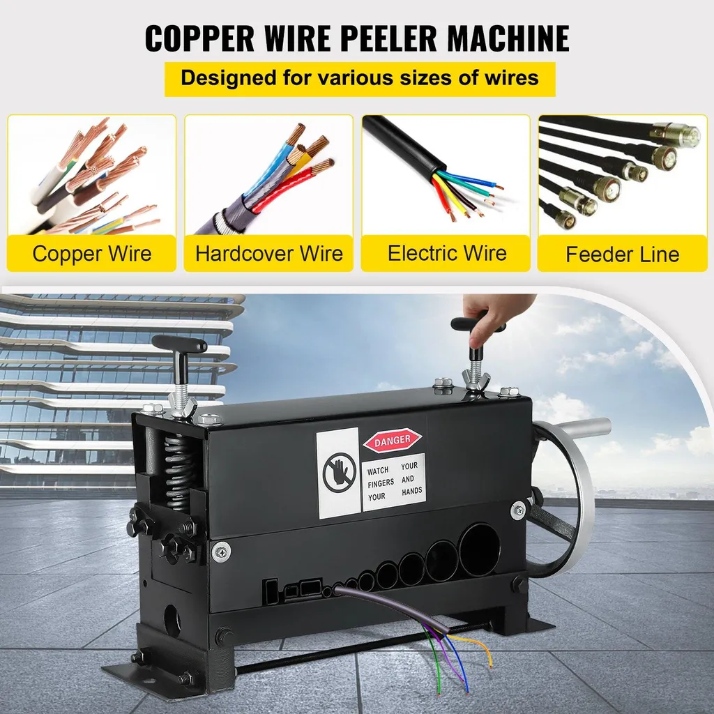 Machine à dénuder les fils de cuivre manuelle avec 10 lames en acier