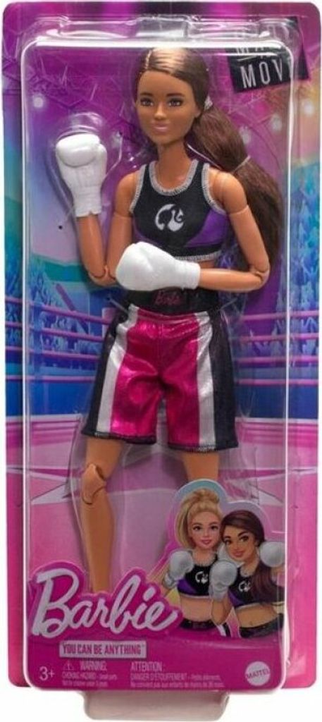 Barbie "Made to Move" boksster (bruine pop met sportkleding Productafbeelding 