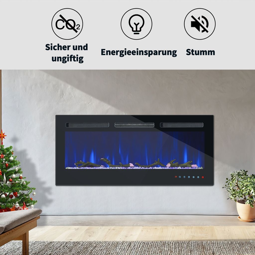 MERAX Elektrokamin Kamin Heizung Wandkamin BK-10 900/1800 Produktbild 13