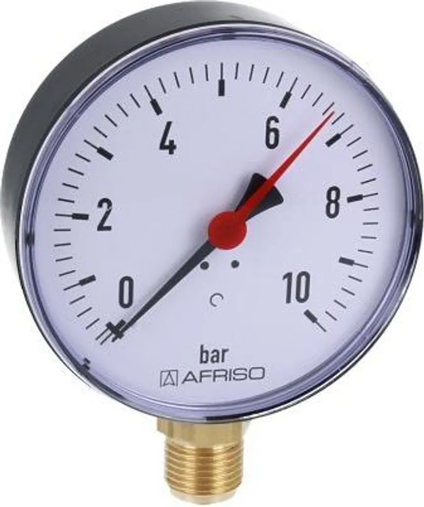 Sostituzione Manometro Caldaia RF 100 RAD | 0-10 bar 1/2" Radiale