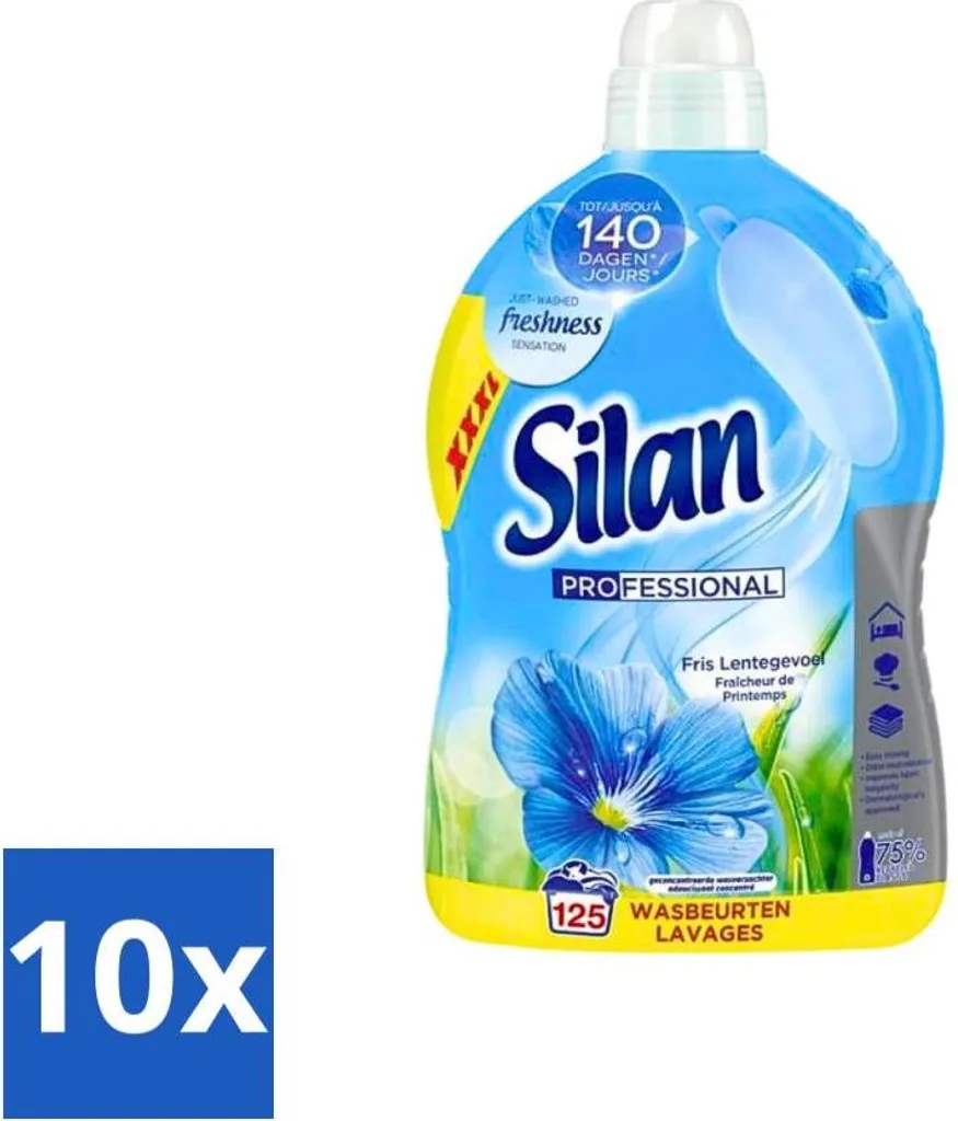 Adoucissant Silan Fraîcheur 10x 2,75L : Dites Adieu au Linge Rêche