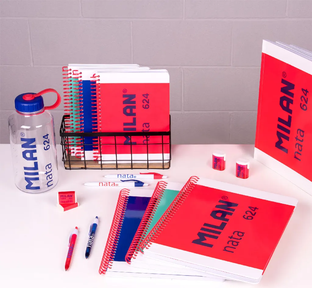 Bloc-notes A4 Milan Nata Couverture Rigide Transparente 80 Feuilles - 6