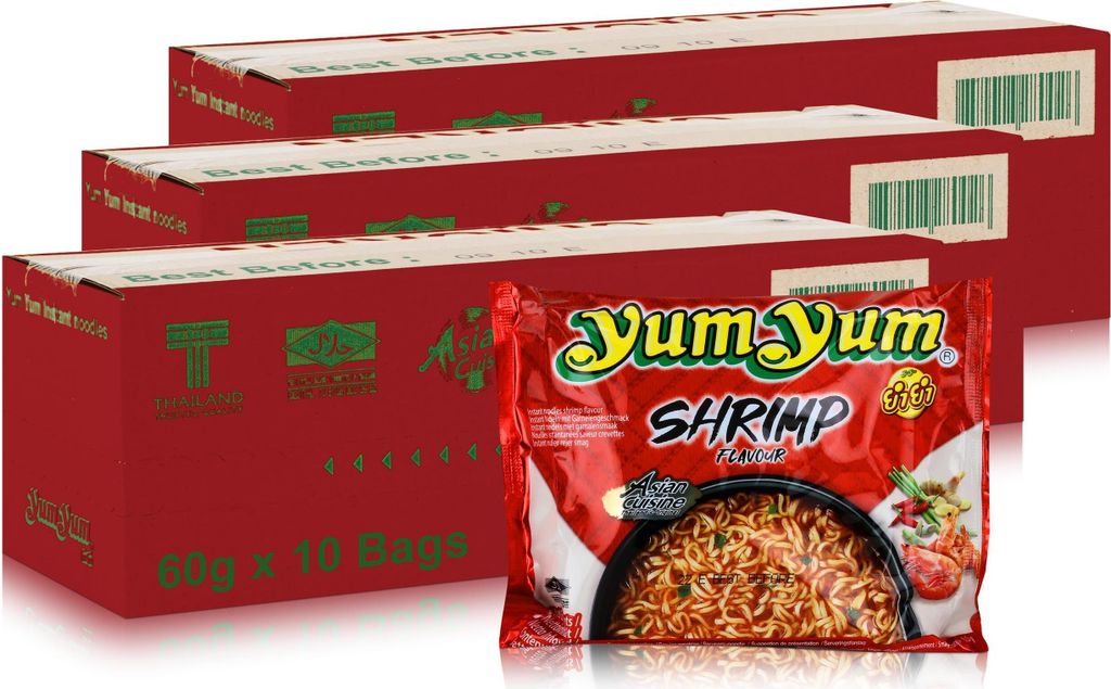 Yum Yum Instant Nudeln Garnelen 60g - SHRIMP - Produktbild 