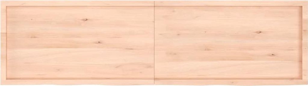 vidaXL Wandregal 220x60x(2-6) cm Massivholz Eiche Unbehandelt