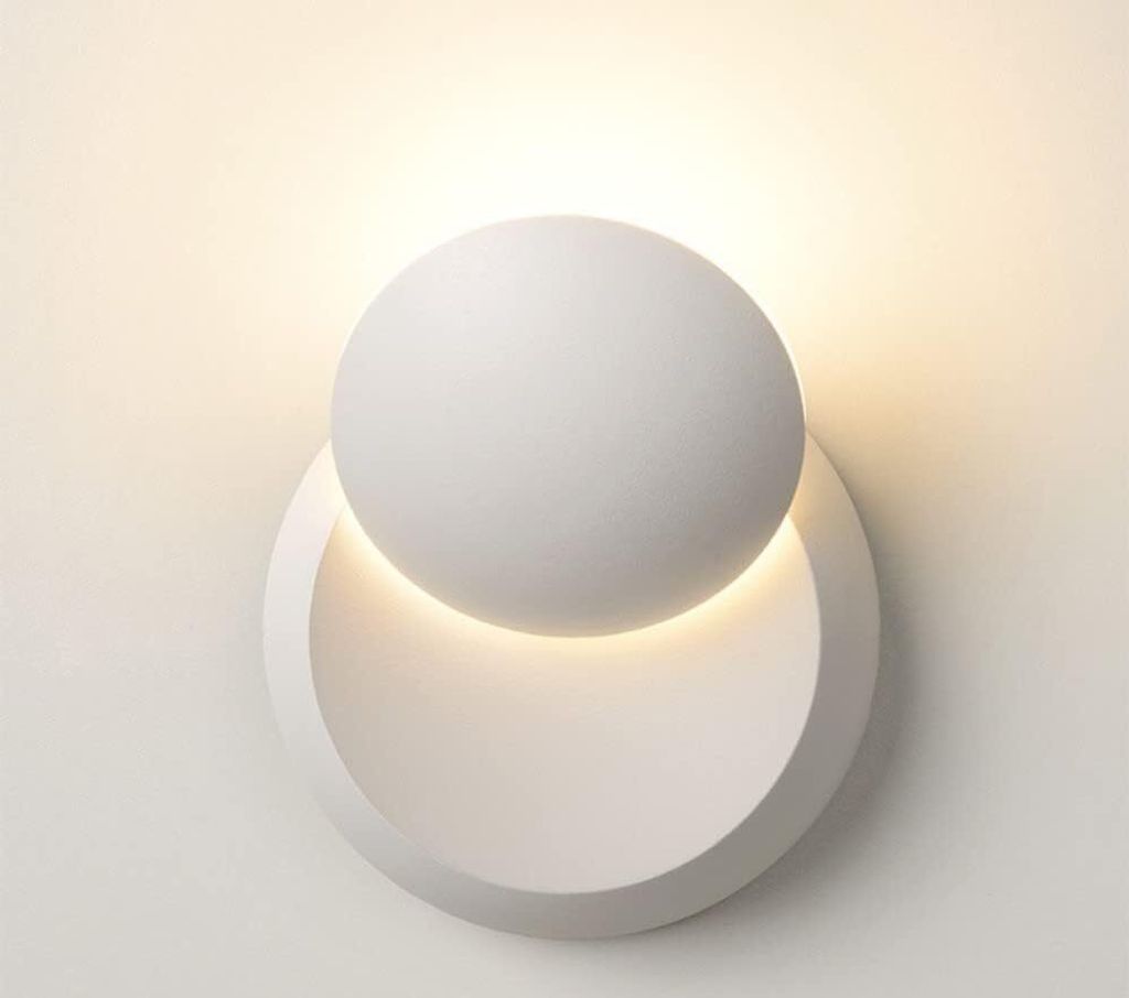 LED Wandleuchte Weiß Rund drehbar 5W 3000K IP20 Produktbild 
